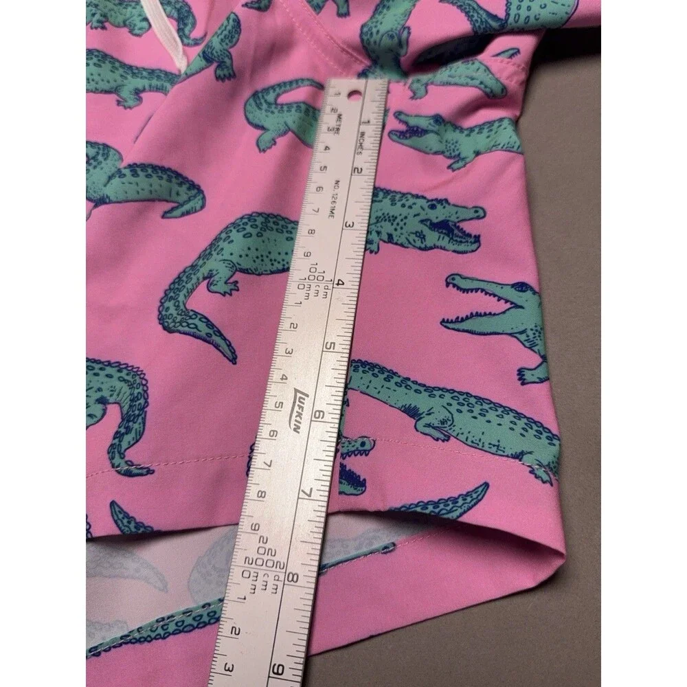 Chubbies Swim Shorts Men's XL Pink Glades Alligator Print Lined Trunks 7